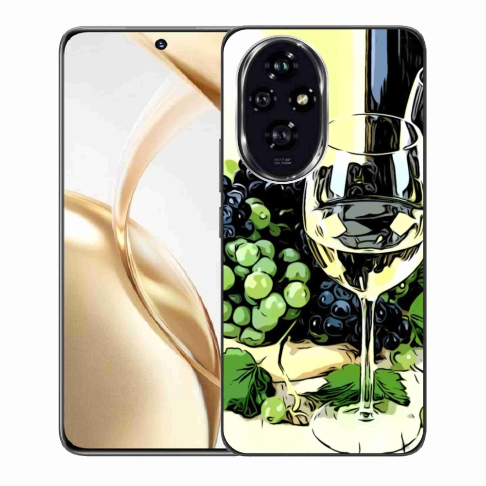 Zselés borító mmCase a Honor 200 5G számára - pohár bor