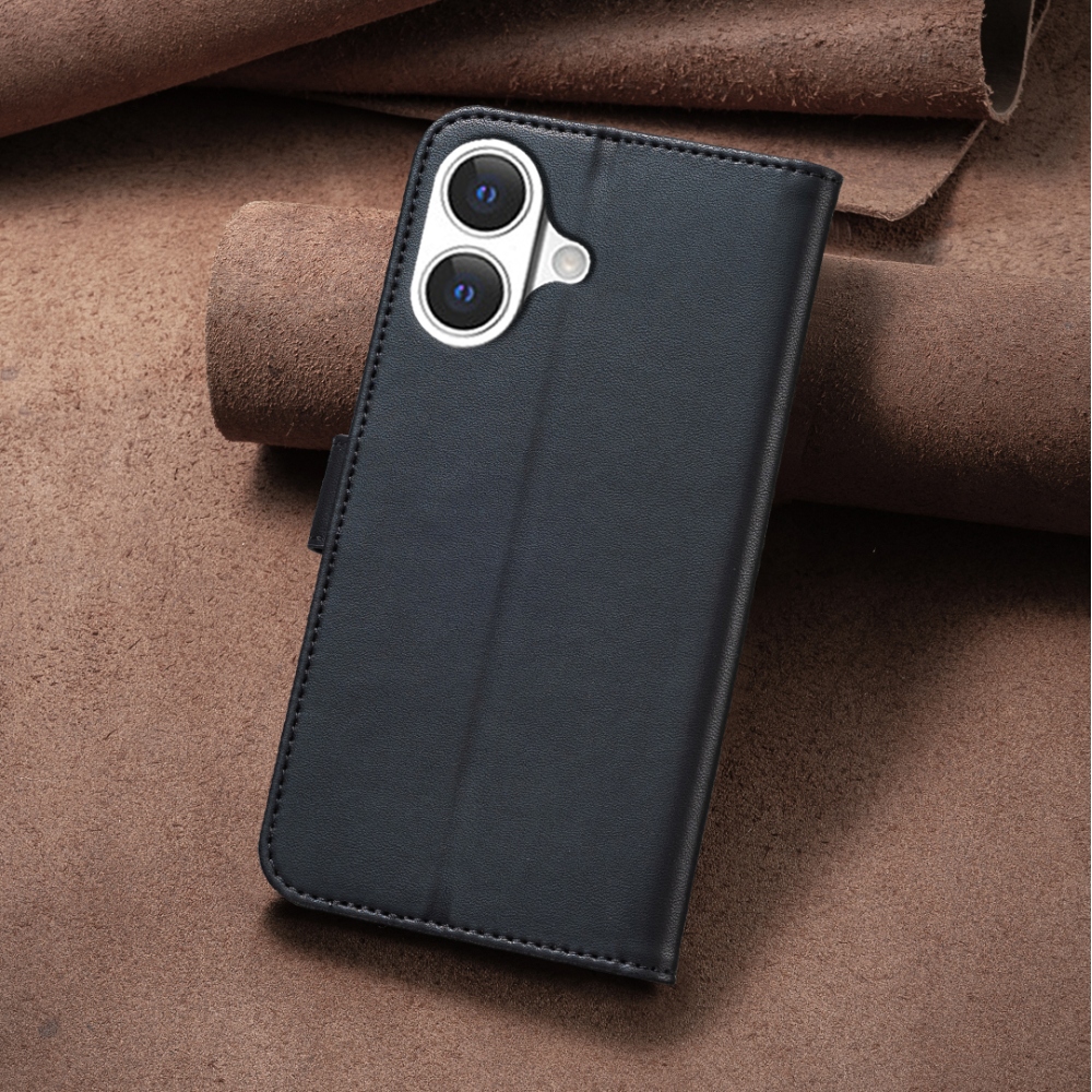 Clover könyvtáska iPhone 17 készülékhez - fekete