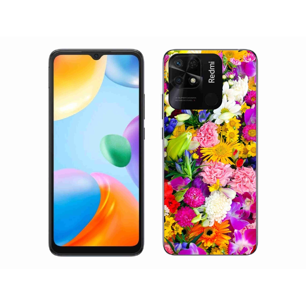 Gél borító mmCase a Xiaomi Redmi 10C-hez - virág 12