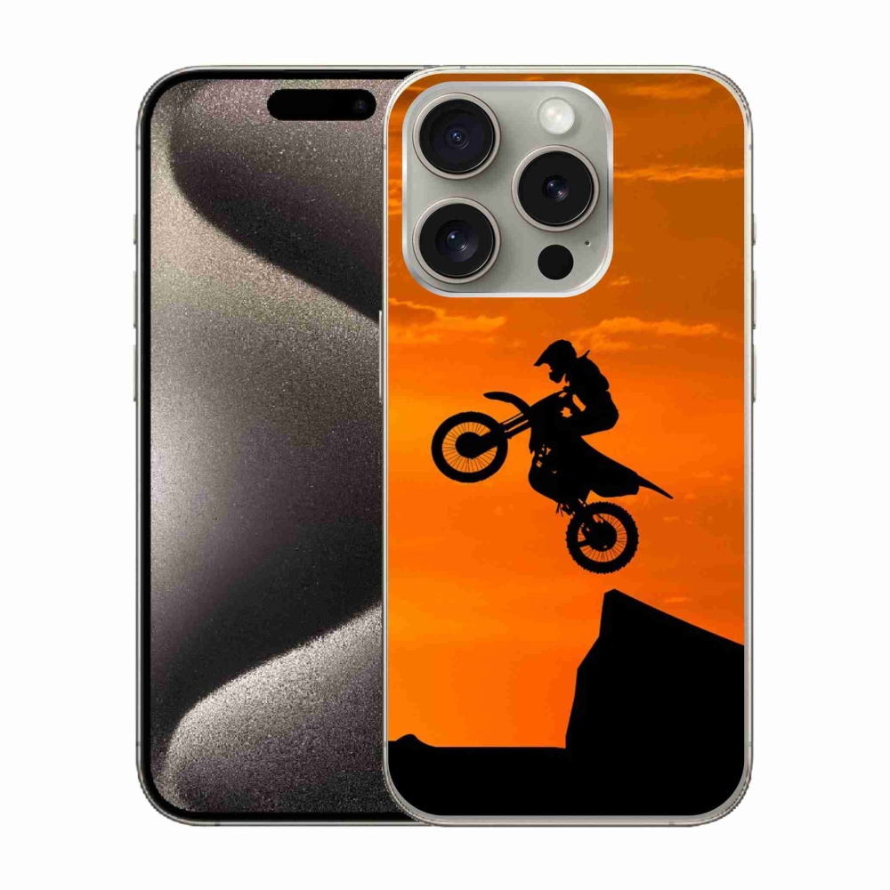 Zselés borítás mmCase iPhone 15 Pro készülékhez - motocross