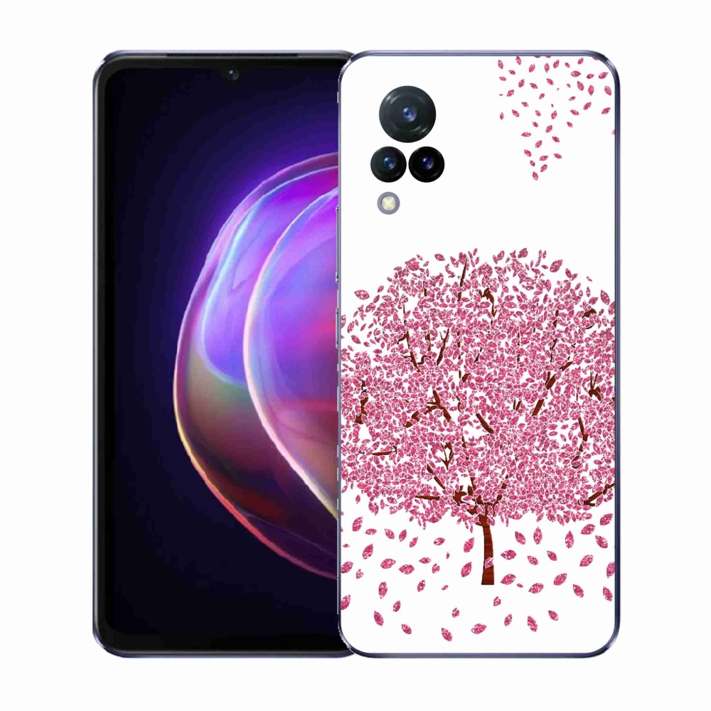 Gél borítás mmCase a Vivo V21 4G/5G készülékhez - rajzfilmfa levelekkel