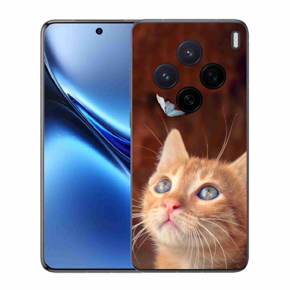 Zselés borítás mmCase a Vivo X200 5G készülékhez - pillangó és cica