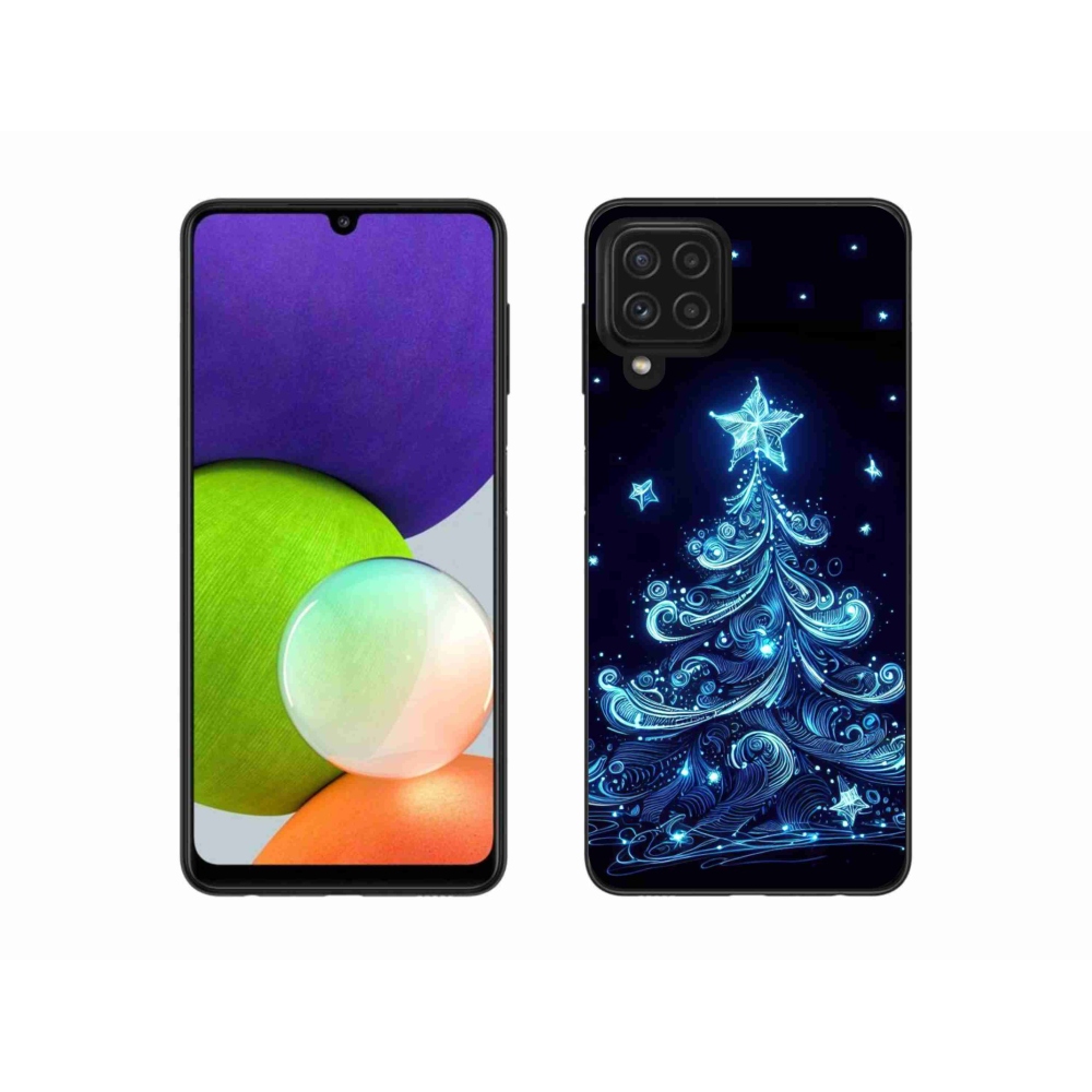Gél borítás mmCase Samsung Galaxy A22 4G - neon karácsonyfa 4