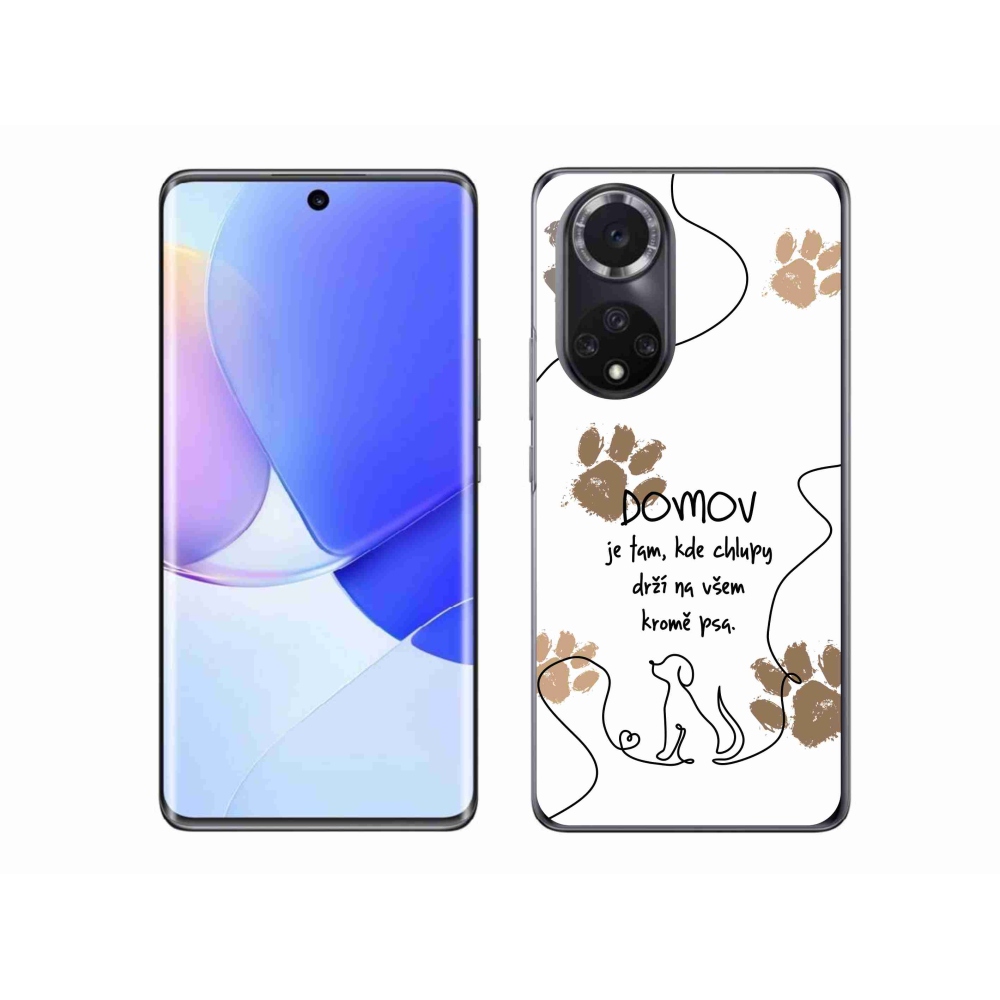 Gél borító mmCase a Huawei Nova 9 készülékhez - kutya motívum fehér háttérrel