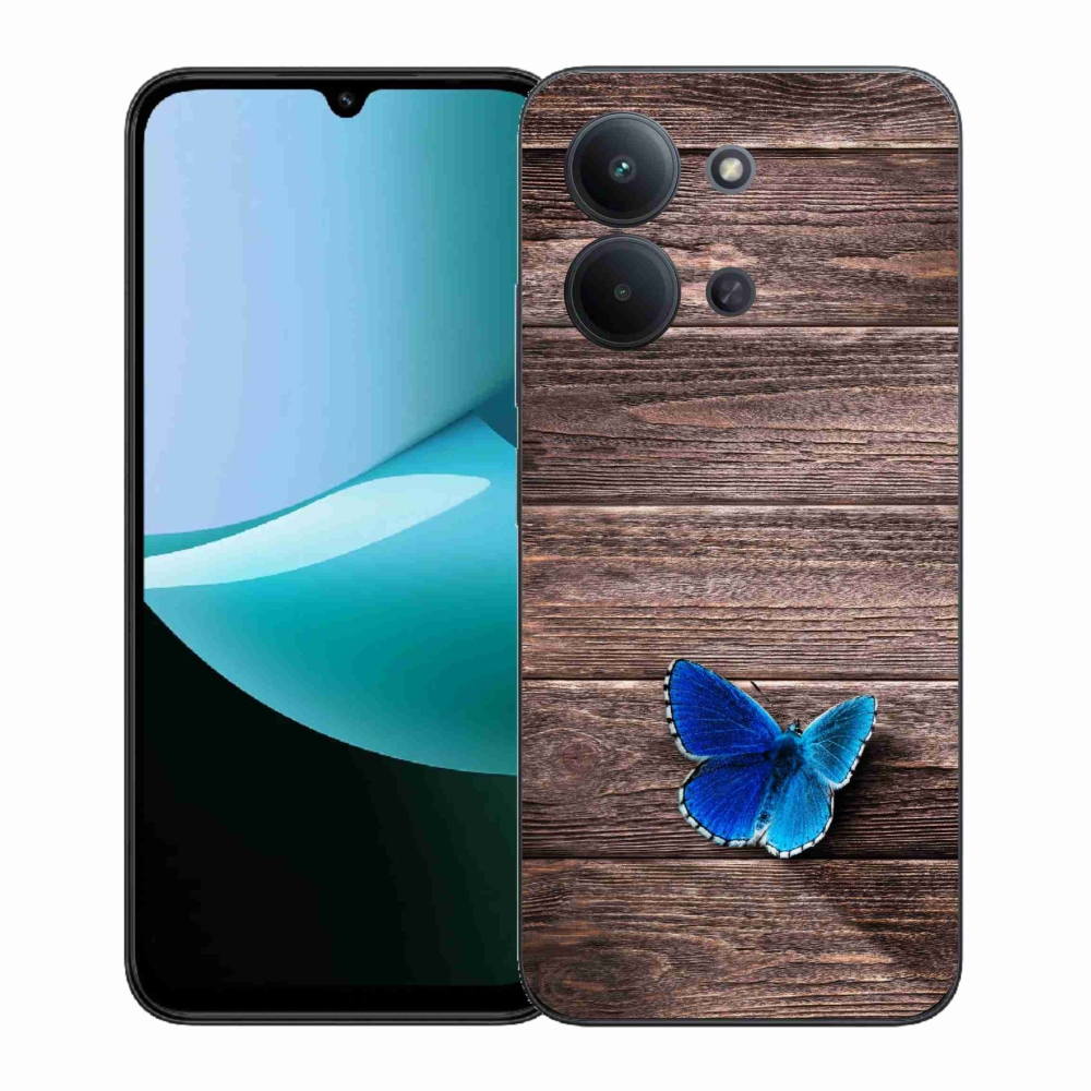 Gél borítás mmCase a Xiaomi Redmi 15C 4G (171mm)/Poco C85 4G (171mm) - kék pillangó 1