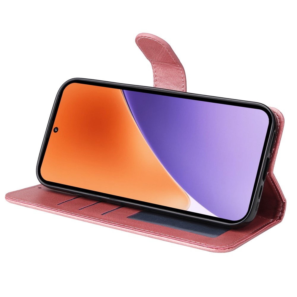 Vérrögök könyv tok Xiaomi 15 - rózsaszín