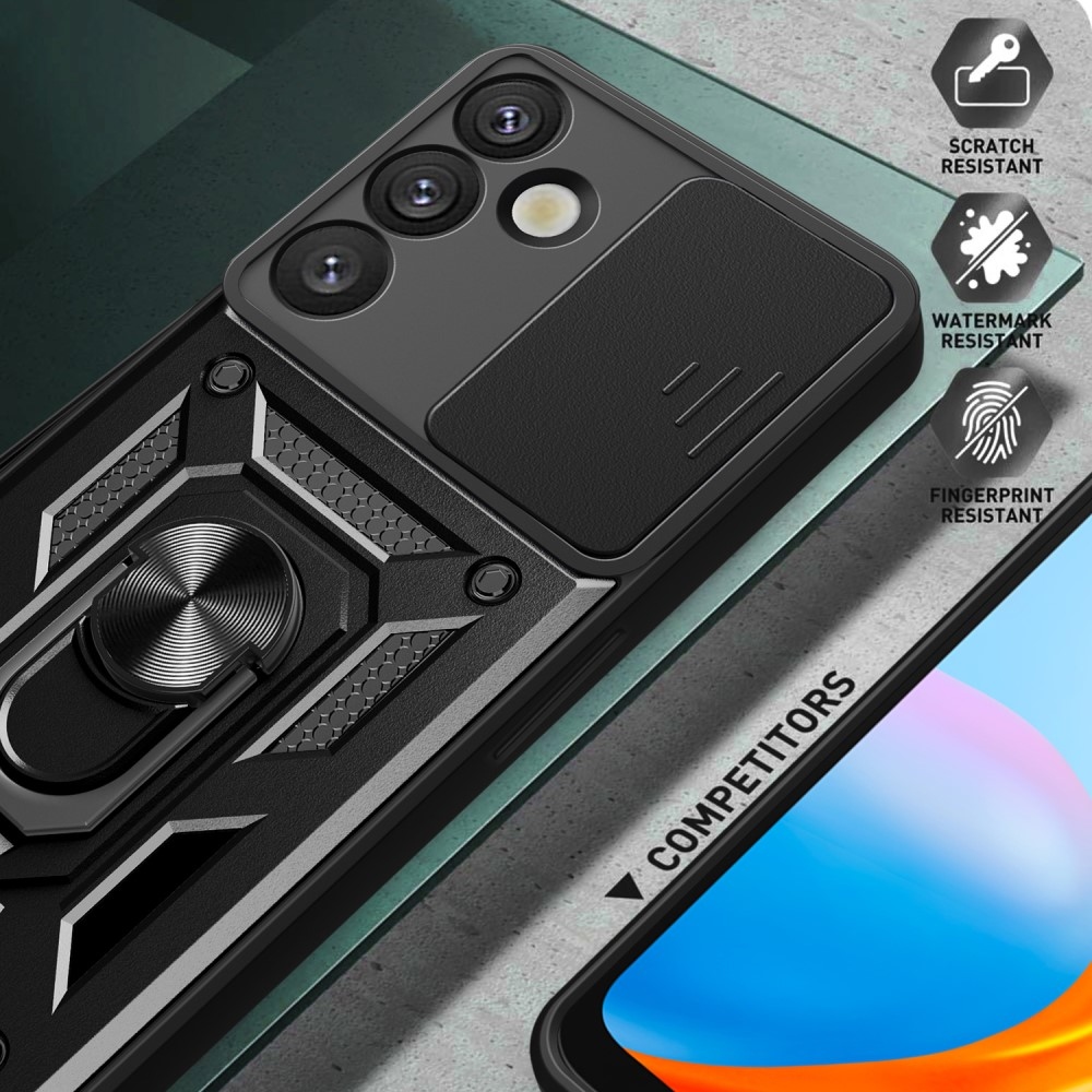 Csúszásálló borítás Samsung Galaxy S25+ készülékhez - fekete