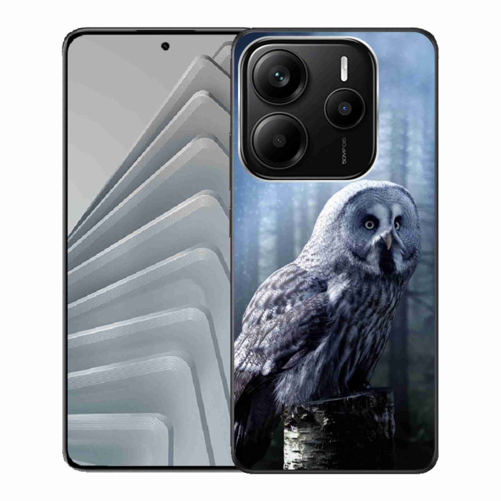 Gél borítás mmCase a Xiaomi Redmi Note 14 5G-hez - bagoly