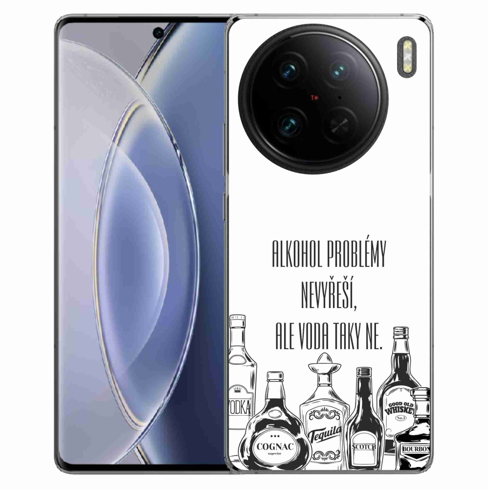 Gél borító mmCase Vivo X90 Pro - vicces szöveg fehér háttérrel