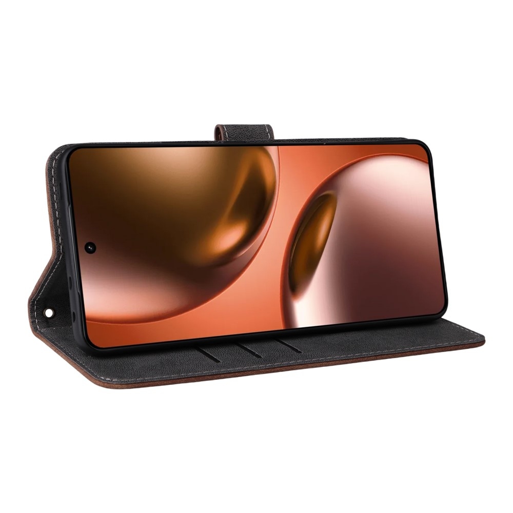 RFID könyvtáska a Realme GT 7 5G készülékhez - barna