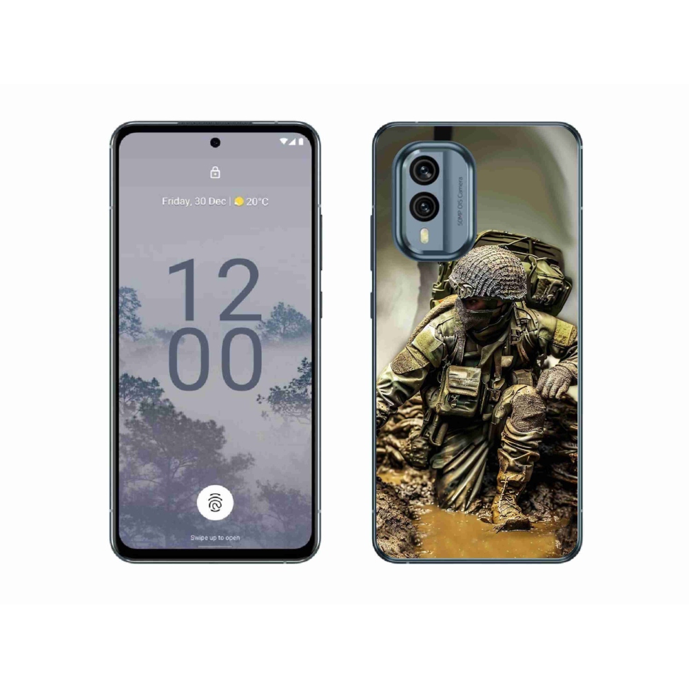 Zselés borítás mmCase a Nokia X30 5G készülékhez - katona