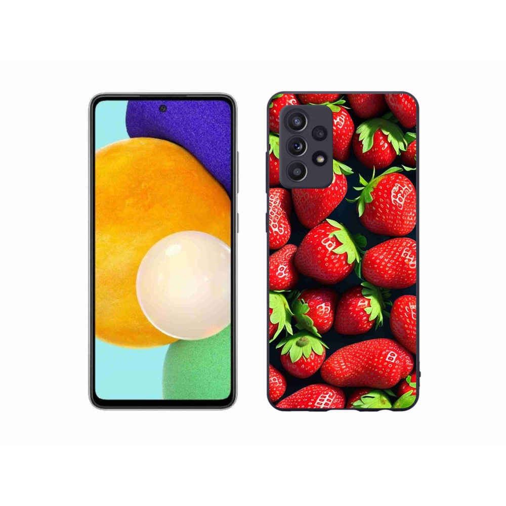 Zselés borítás mmCase Samsung Galaxy A52/A52 5G - eper