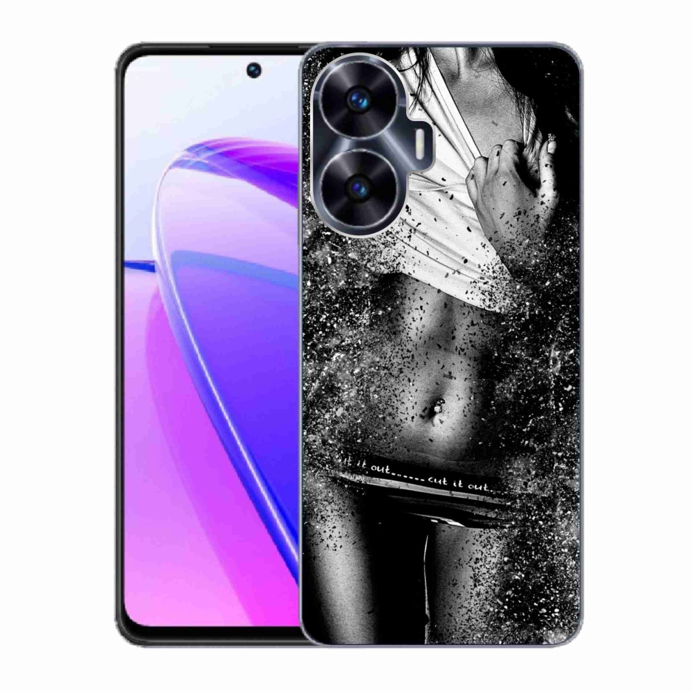 Gél borító mmCase a Realme C55 készülékhez - szexi nő 1