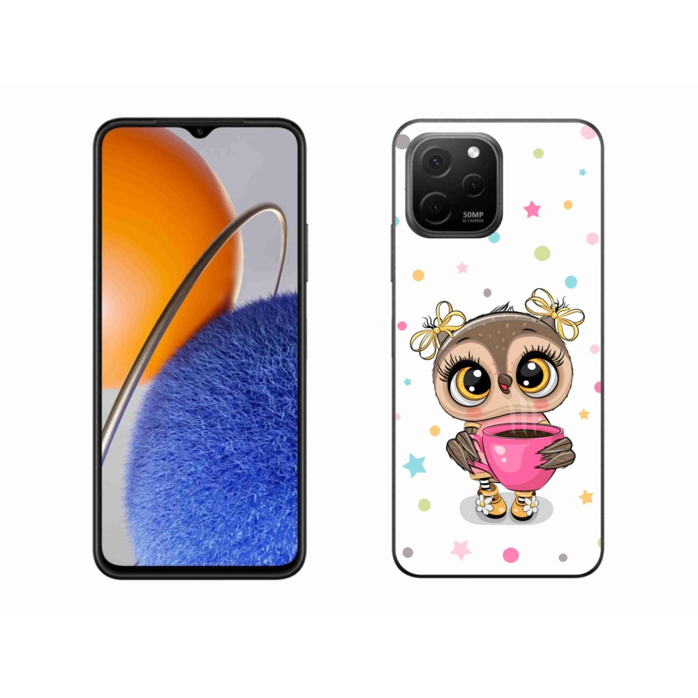 Gél borító mmCase a Huawei Nova Y61 készülékhez - rajzfilm bagoly
