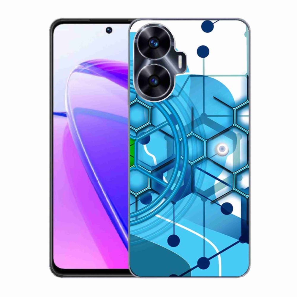 Gél borítás mmCase a Realme C55 készülékhez - absztrakt minta 2