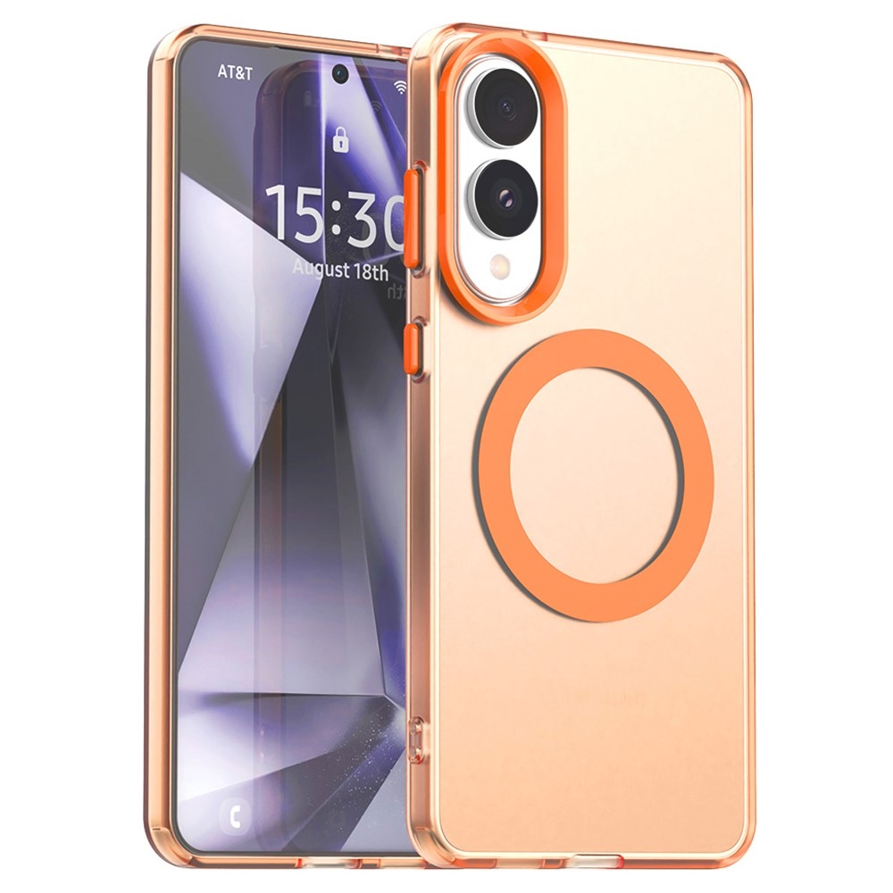 Candy zselés tok MagSafe-val Samsung Galaxy S25 Edge - narancssárga