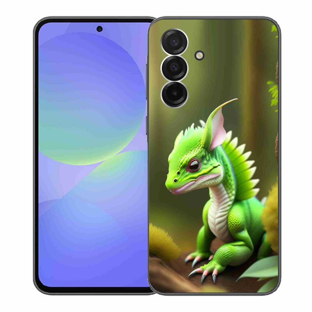 Zselés borítás mmCase Samsung Galaxy A36 5G - zöld sárkányhoz