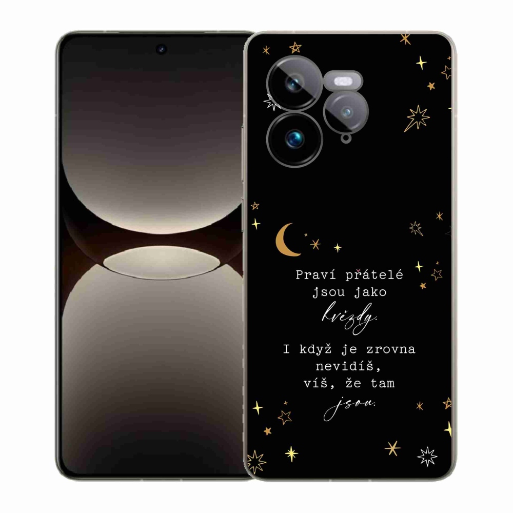 Gél borítás mmCase a Realme GT 7 Pro 5G-n - Idézet 6 fekete háttér