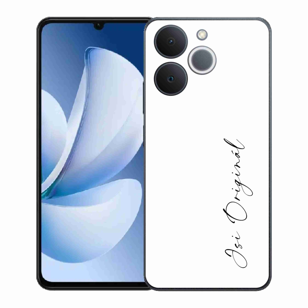 Gél borító mmCase a Realme Note 70T-hez - te vagy az eredeti fehér háttér