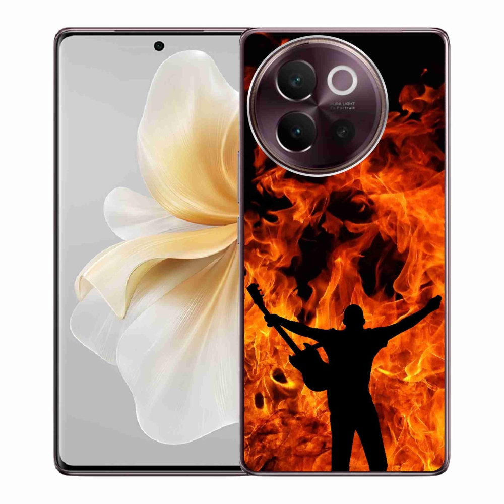 Gélburkolat mmCase a Vivo V40 Lite 5G-n - zenész és tűz