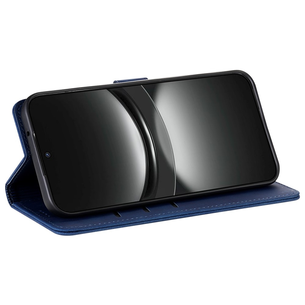 AZNS tok könyv tok Xiaomi Poco X7 Pro 5G-hez - kék