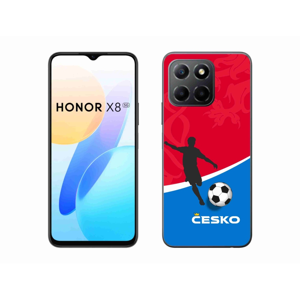 Zselés borítás mmCase a Honor X8 5G/Honor 70 Lite 5G készülékhez - foci Csehország