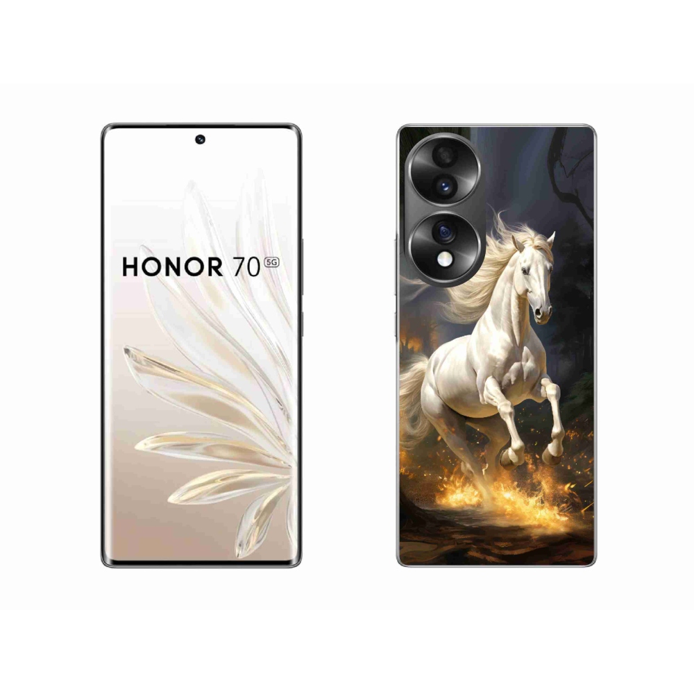 Zselés borítás mmCase a Honor 70-hez - fehér ló 2
