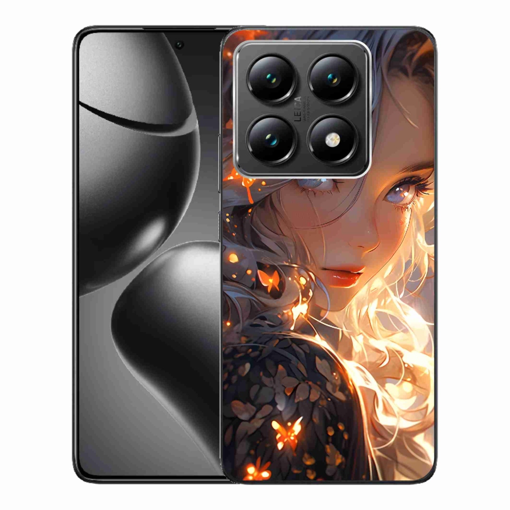 Gél borító mmCase a Xiaomi 14T-hez - lány és pillangók