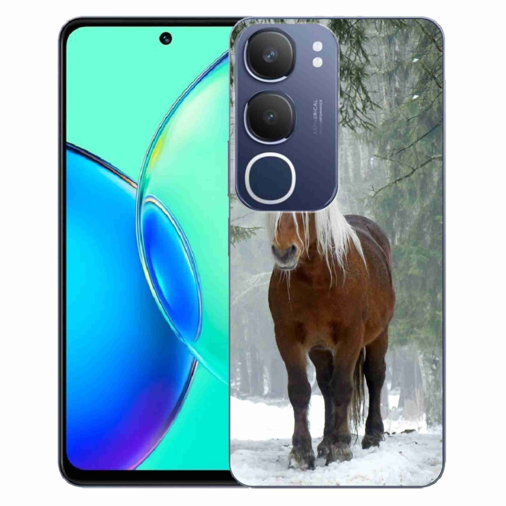 Gél borítás mmCase a Vivo Y19s készülékhez - ló az erdőben