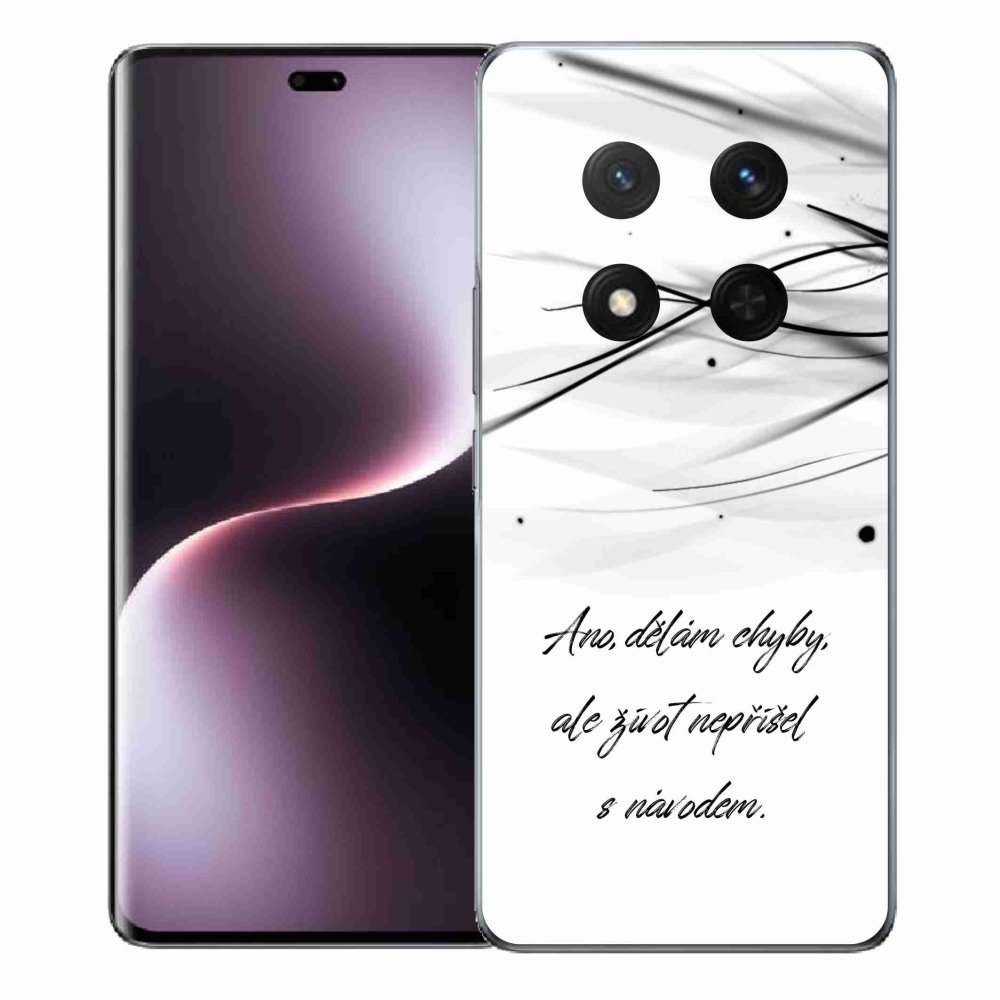 Gél borítás mmCase a Honor Magic 7 Lite 5G-n - idézem a fehér hátteret