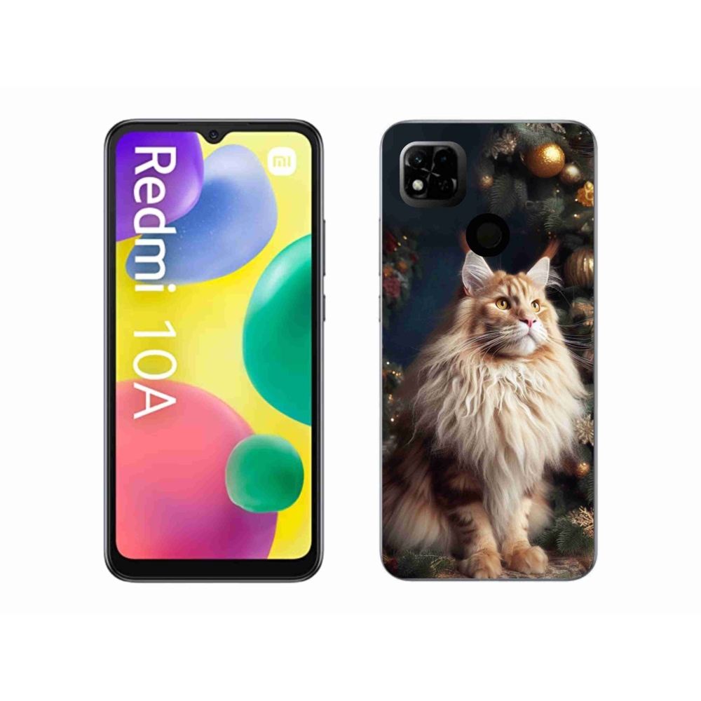 Gél borítás mmCase a Xiaomi Redmi 10A számára - macska a fánál
