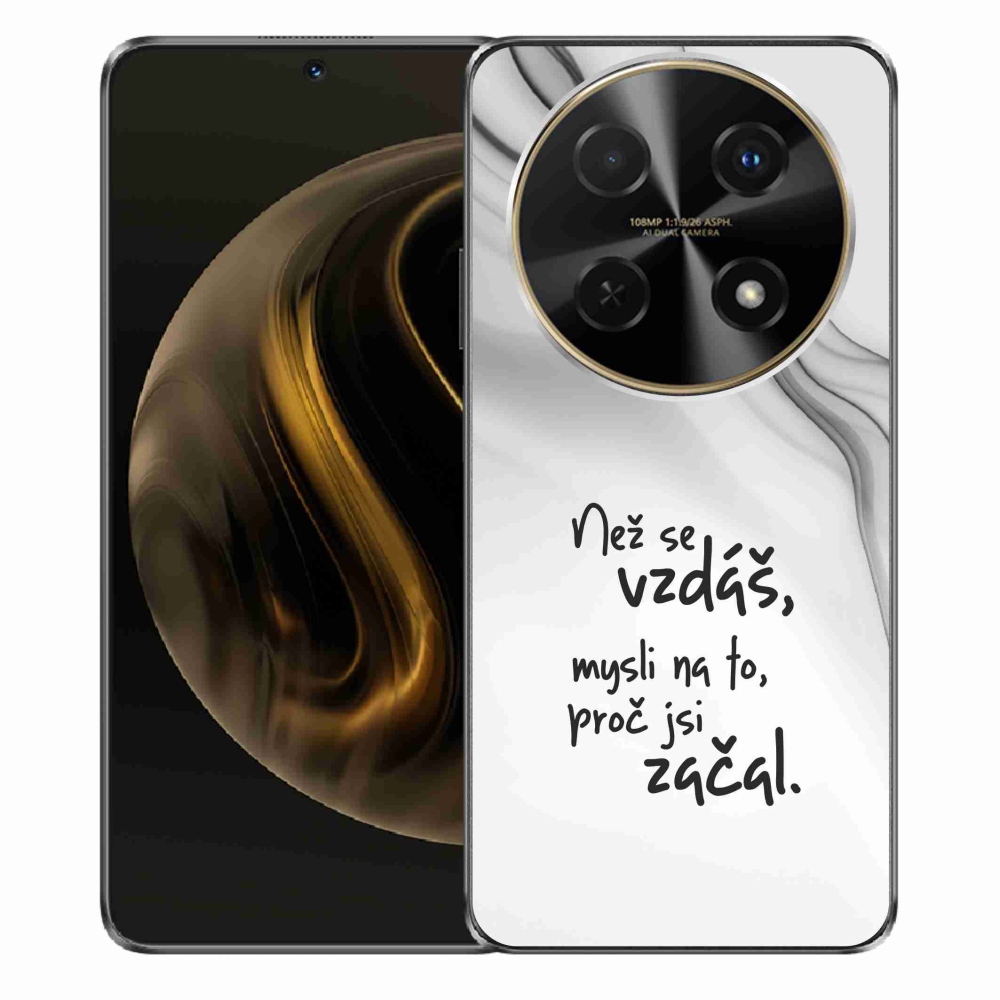Gél borító mmCase a Huawei Nova 12i - idézet 2 fehér háttérrel