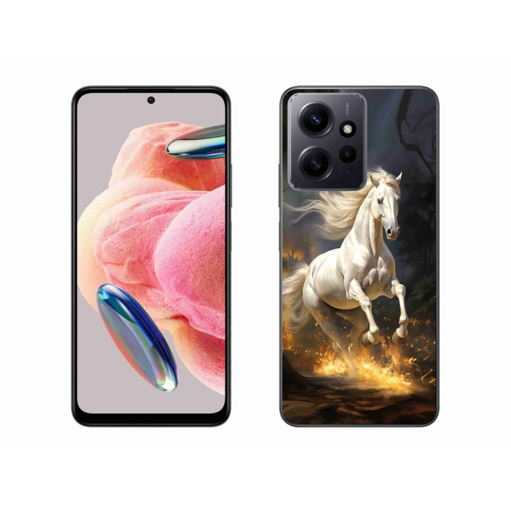 Gél borítás mmCase a Xiaomi Redmi Note 12 4G-hez - fehér ló 2