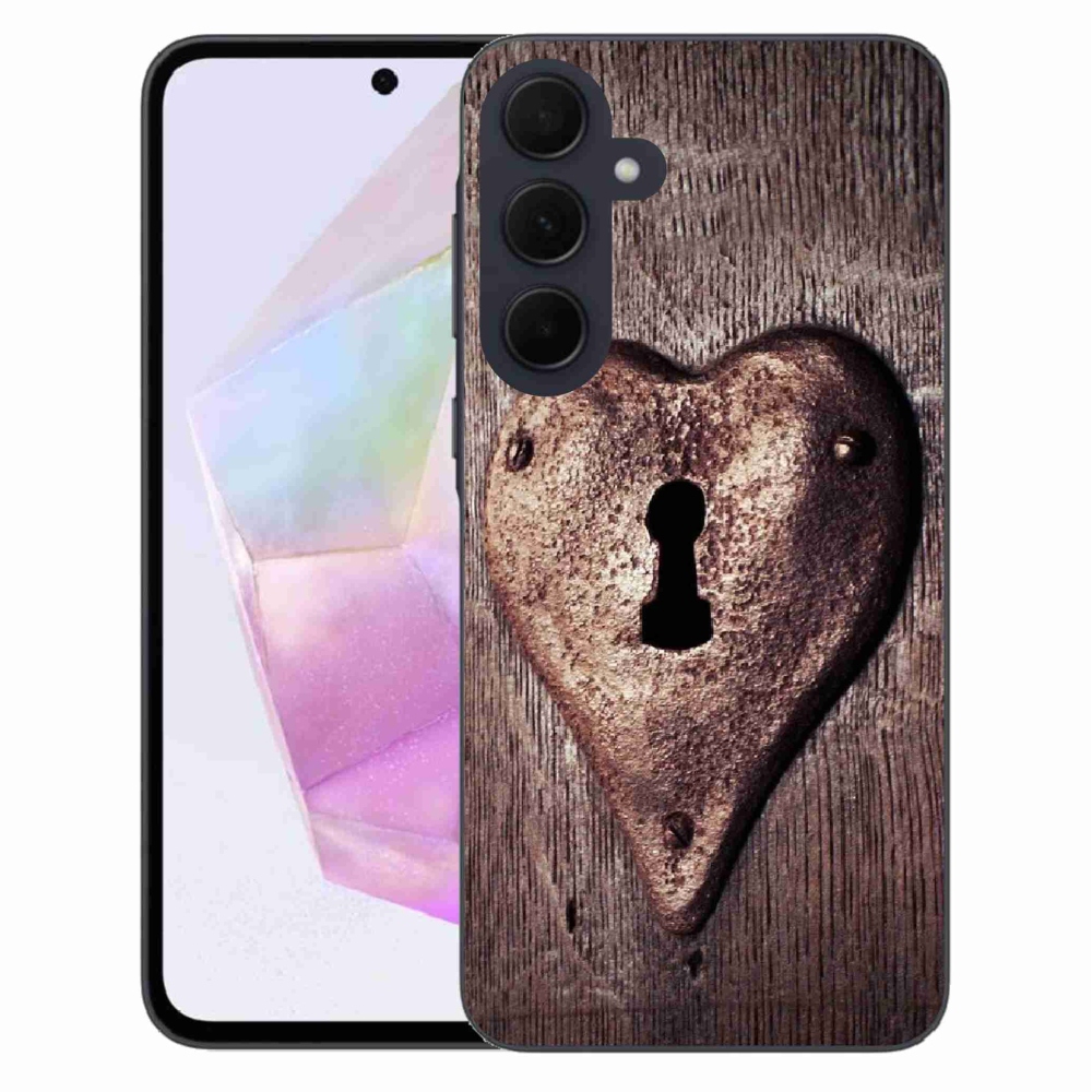 Zselés borítás mmCase Samsung Galaxy A35 5G készülékhez - szív alakú zár