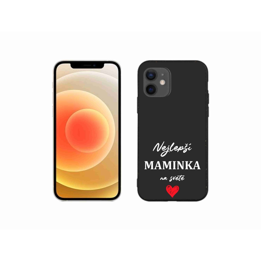 Gél borítás mmCase iPhone 12 mini készülékhez - legjobb anya 1 fekete háttér