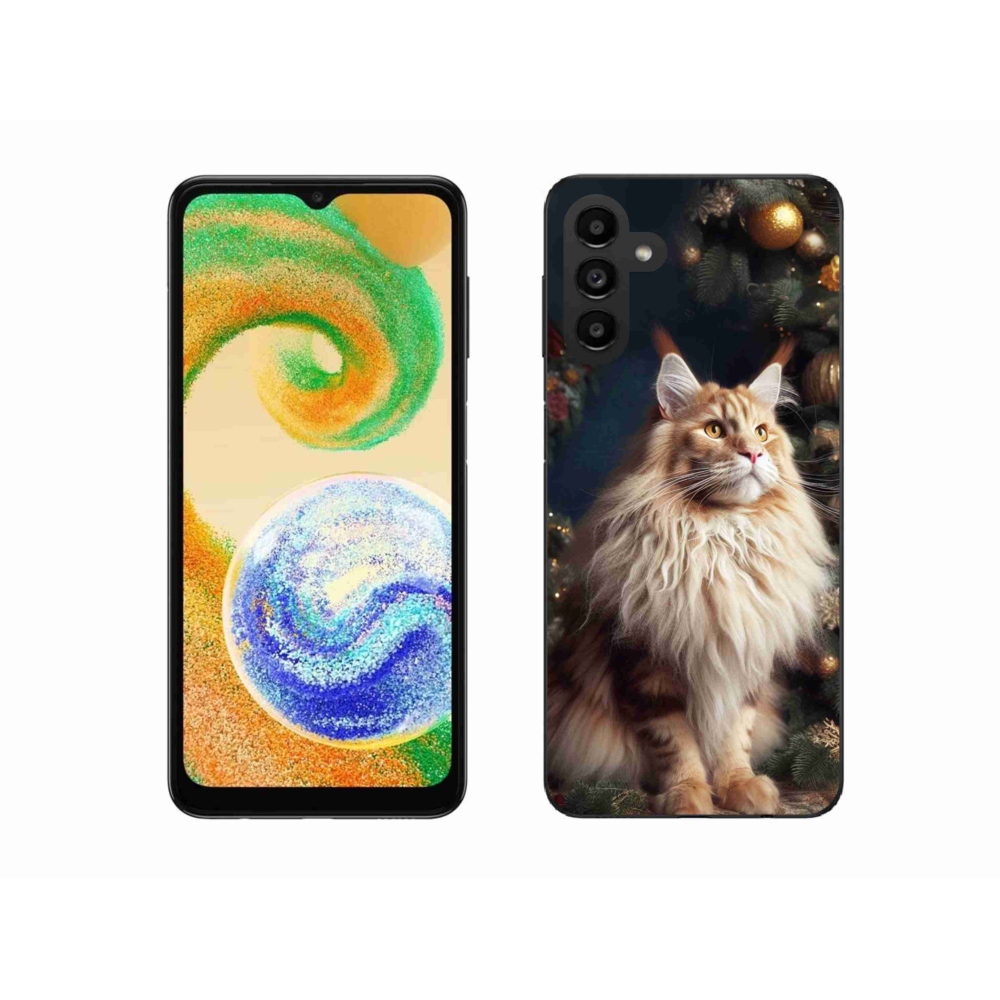 Zselés borítás mmCase Samsung Galaxy A04s (164.7x76.7x9.1mm) - macska a fánál