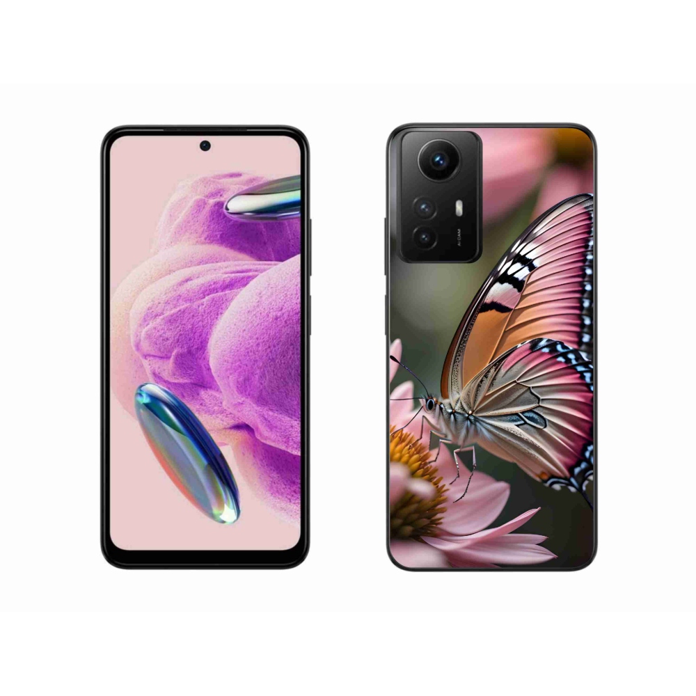 Gél borítás mmCase a Xiaomi Redmi Note 12S-hez - színes pillangó