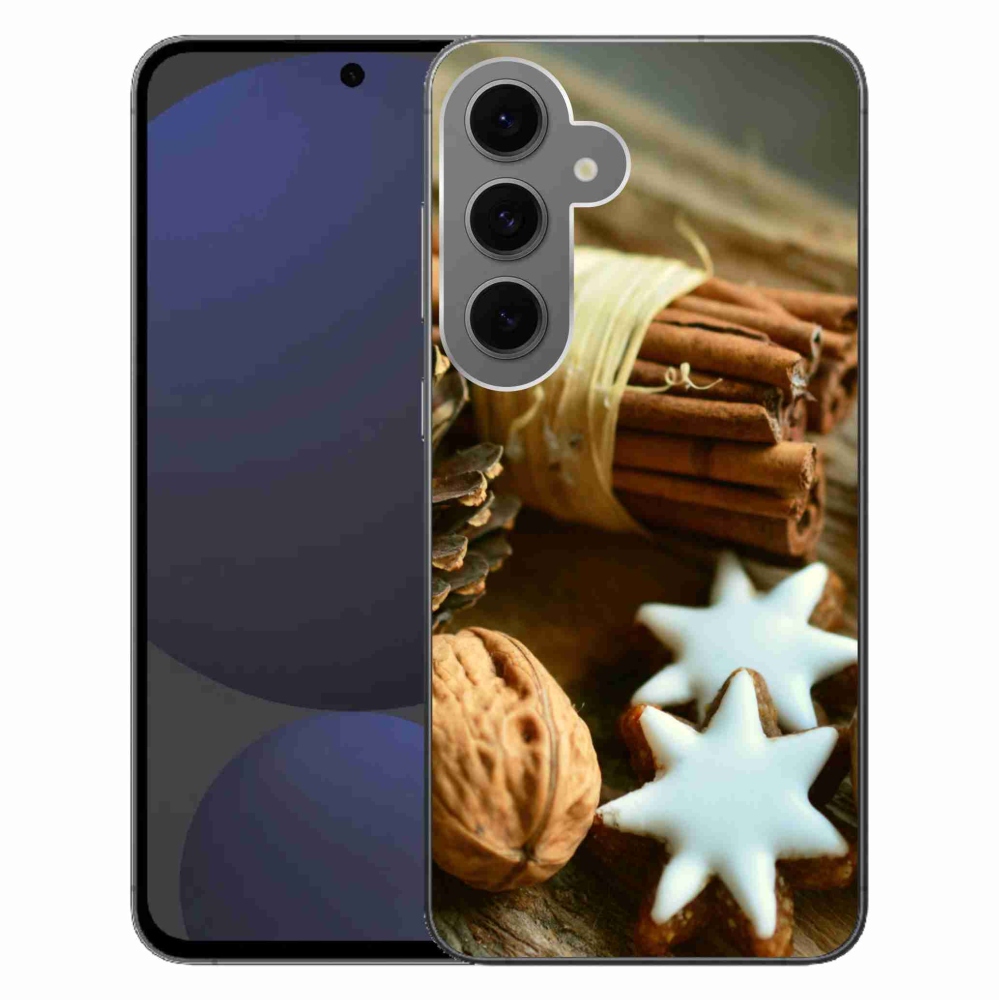 Zselés borítás mmCase Samsung Galaxy S24 FE készülékhez - fahéj és mézeskalács