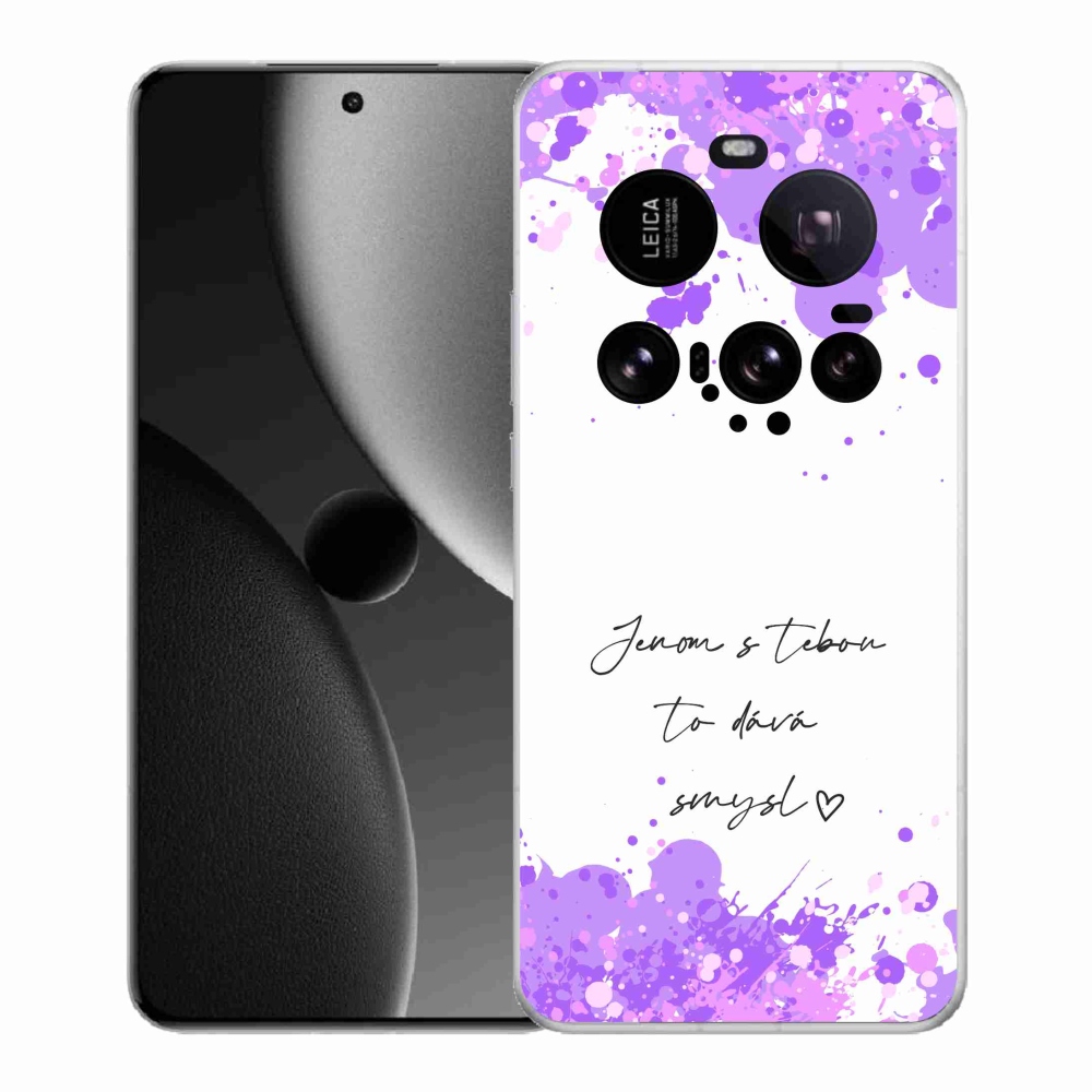 Gél borító mmCase a Xiaomi 15 Ultra - szerelem szöveg fehér háttérrel