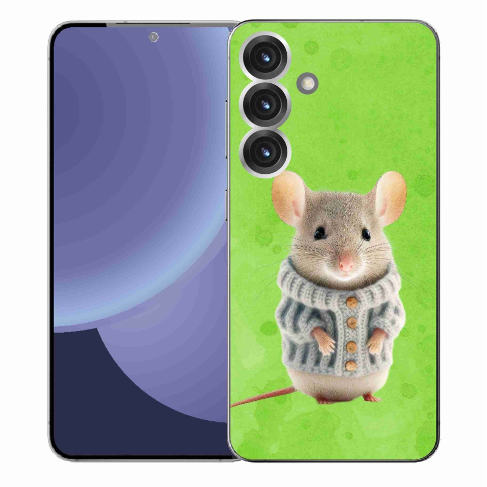 Gél borító mmCase Samsung Galaxy S25+ - egér pulóverben