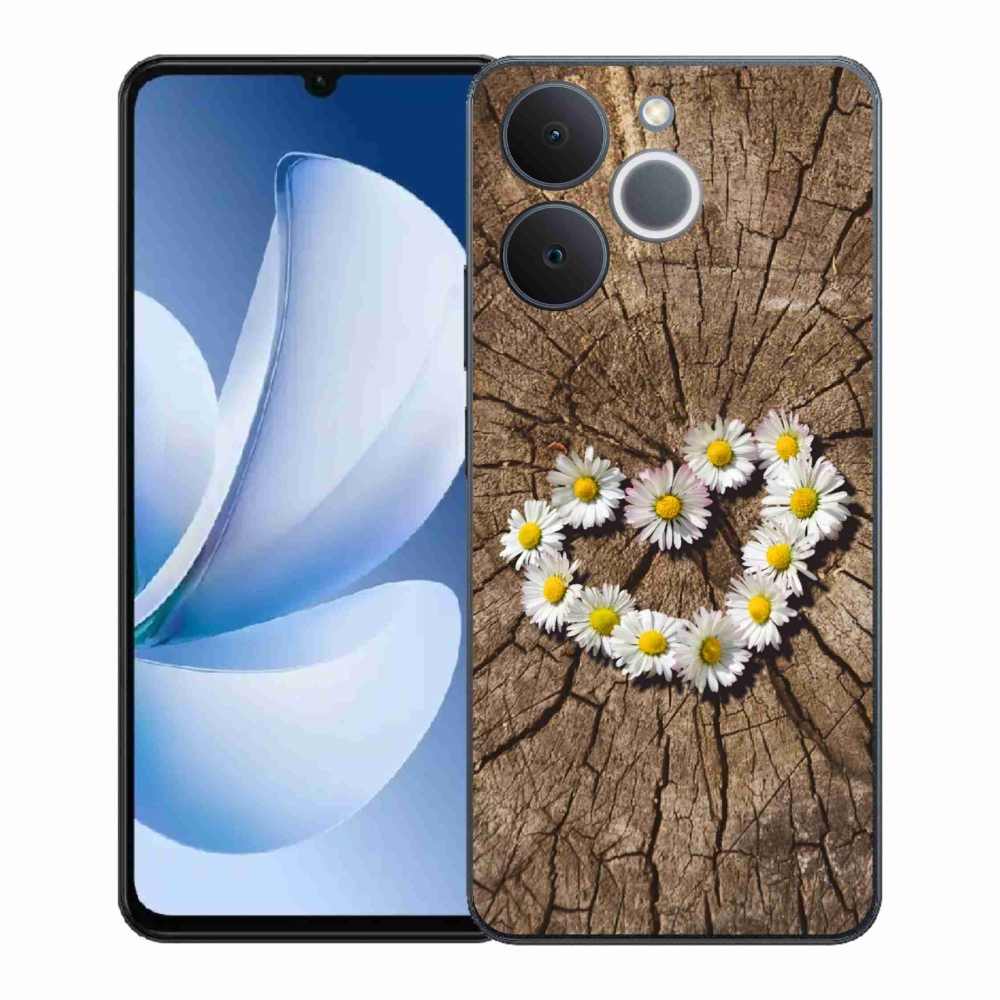 Zselés borítás mmCase a Realme Note 70T készülékhez - Százszorszép szív