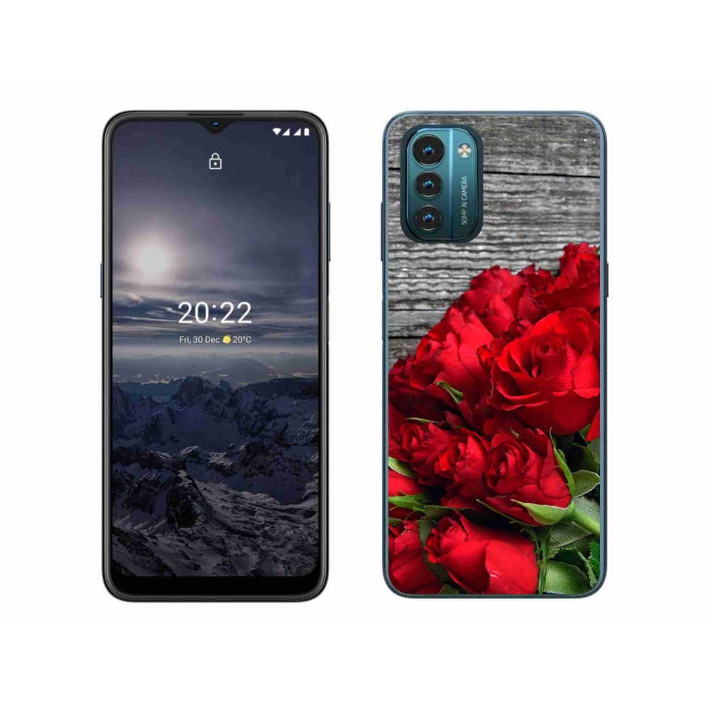 Zselés tok mmCase a Nokia G11/G21 készülékhez - piros rózsa
