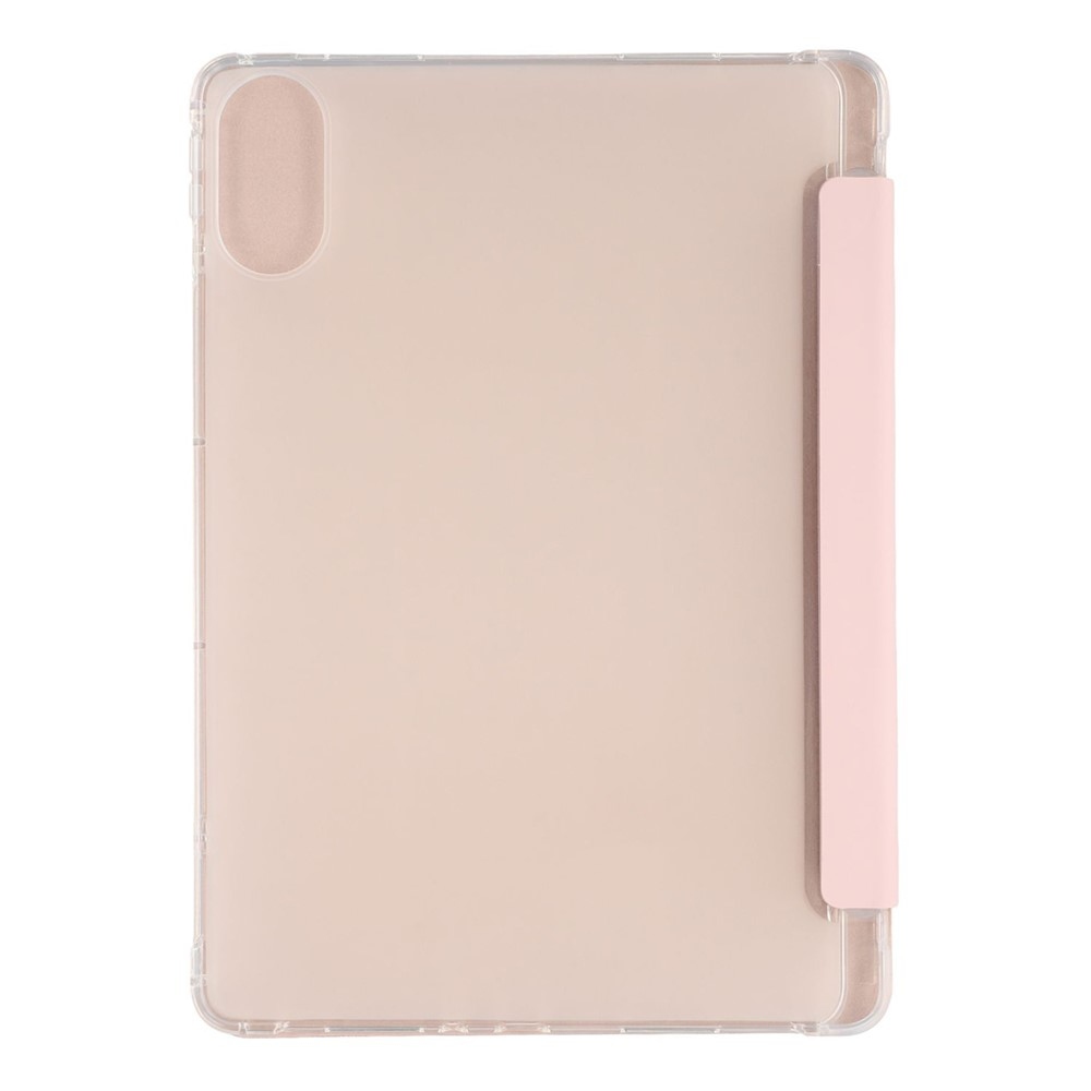 Tri-Fold intelligens összecsukható tablet tok Xiaomi Redmi Pad 2 - rózsaszín