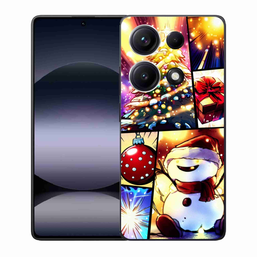 Gél borító mmCase a Xiaomi Redmi Note 14S-hez - karácsonyi motívumok 1