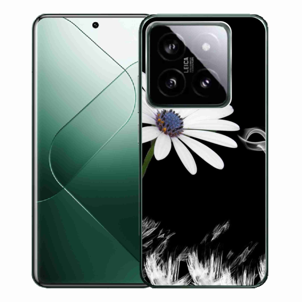 Gél borítás mmCase a Xiaomi 14 Pro-hoz - fehér virág