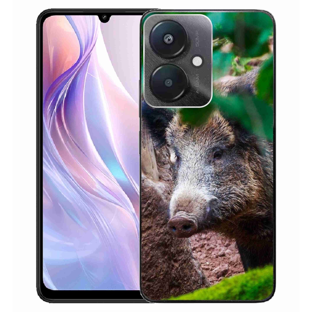 Gél borítás mmCase a Xiaomi Redmi 13C 5G számára - vaddisznó