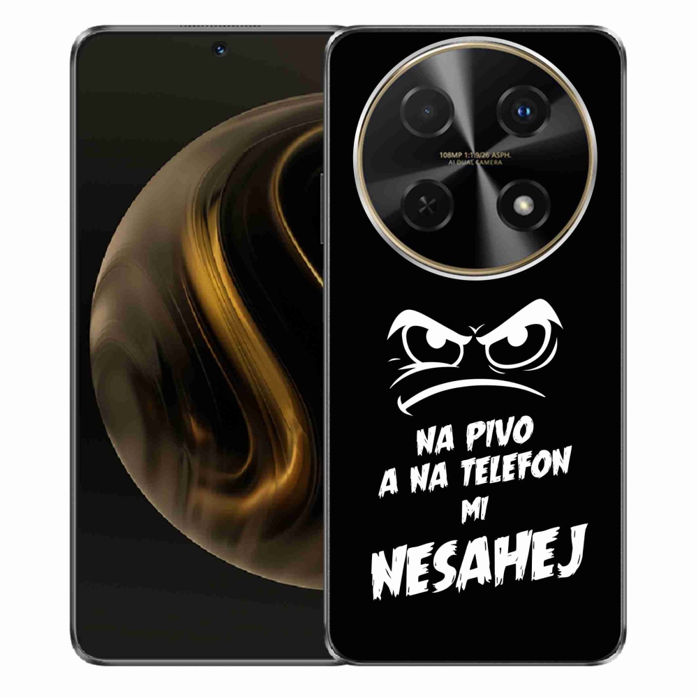 Gél borítás mmCase a Huawei Nova 12i - sör motívum 2 fekete háttérrel