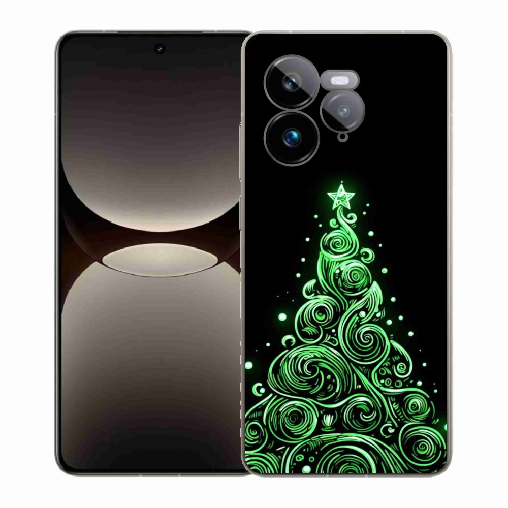 Gél borítás mmCase a Realme GT 7 Pro 5G-n - neon karácsonyfa 3