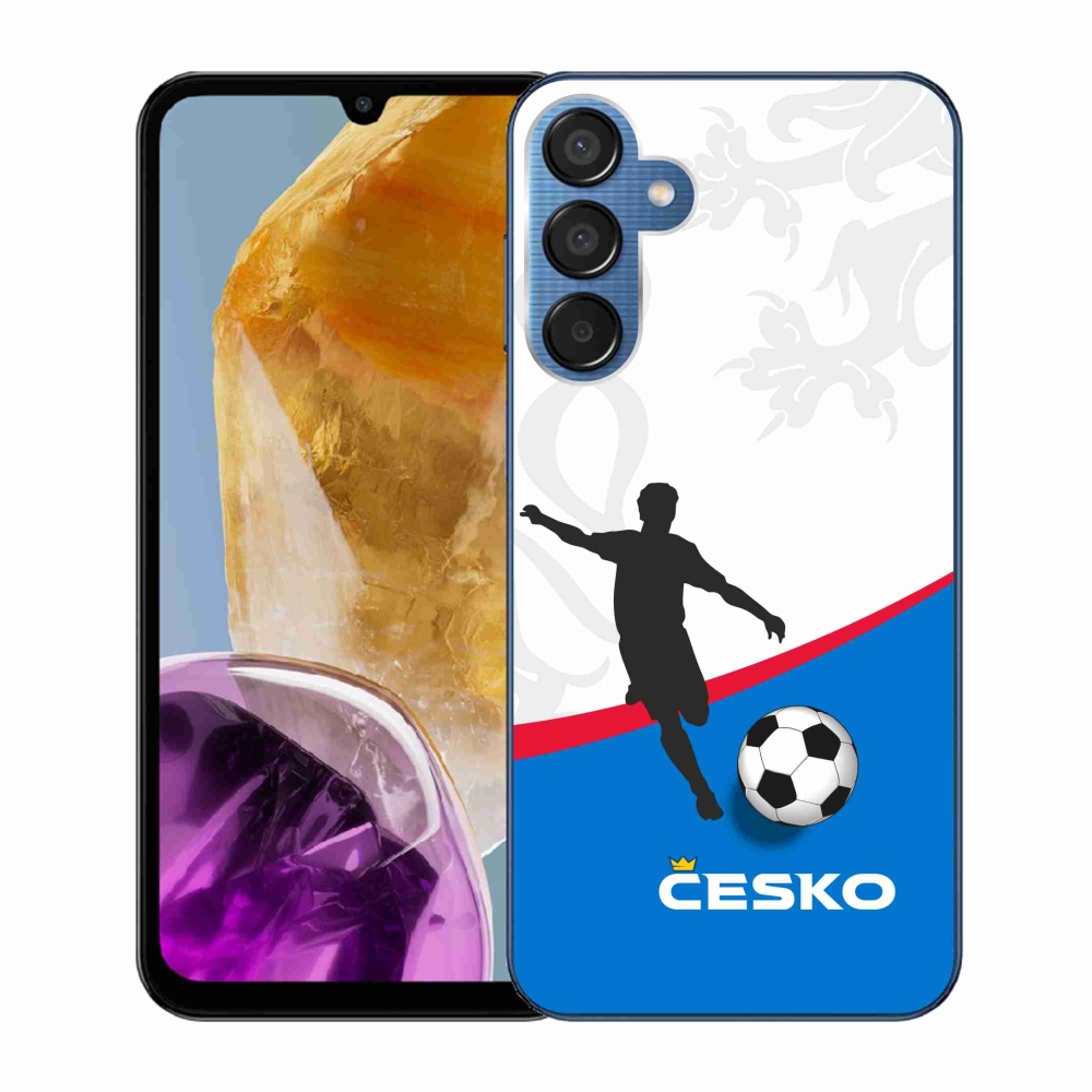 Gél védőhuzat mmCase Samsung Galaxy M15 5G - foci Csehország 1