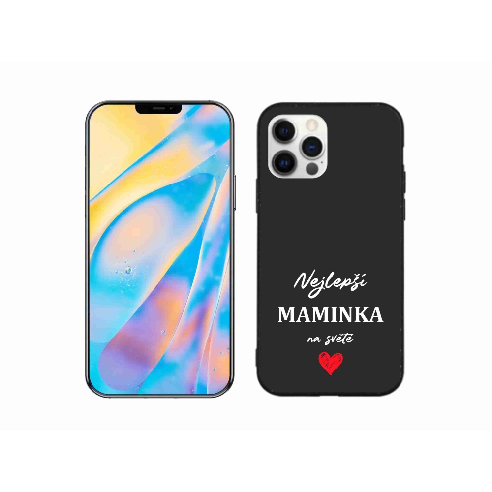 Gél borítás mmCase iPhone 12 készülékhez - legjobb anya 1 fekete háttér